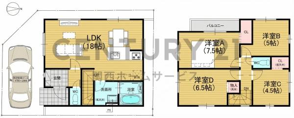 高槻市野田４丁目の新築一戸建