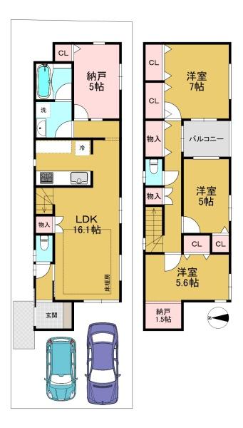 高槻市柳川町２丁目の新築一戸建