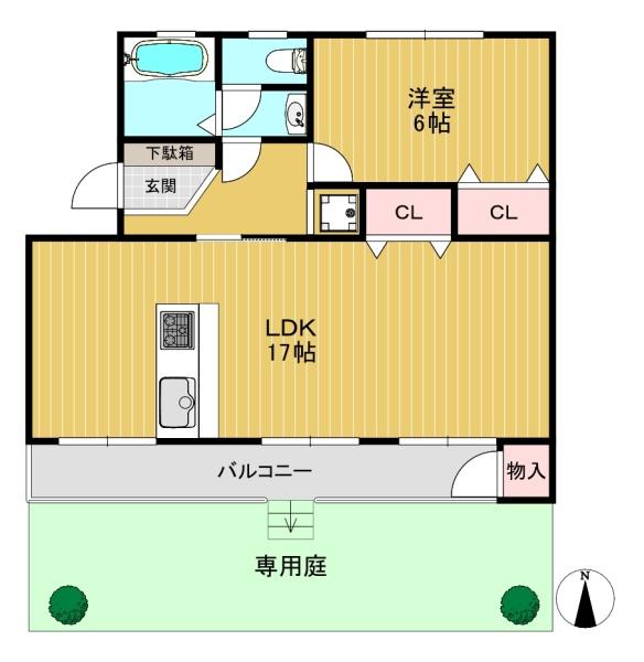 メゾン高槻２号棟　2階部分