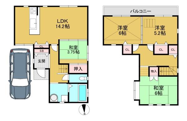 高槻市春日町の中古一戸建