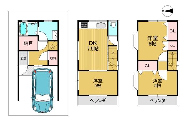 高槻市永楽町の中古一戸建