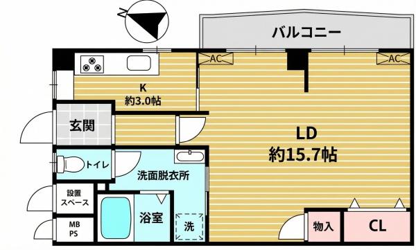 プレジデント高槻　5階部分