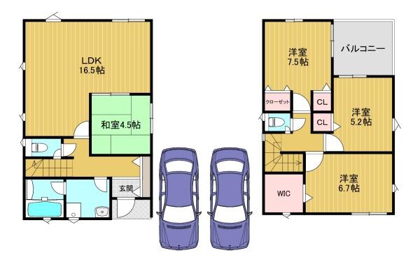 高槻市唐崎中１丁目の新築一戸建