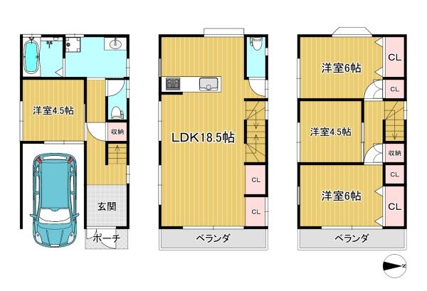 高槻市西町の中古一戸建