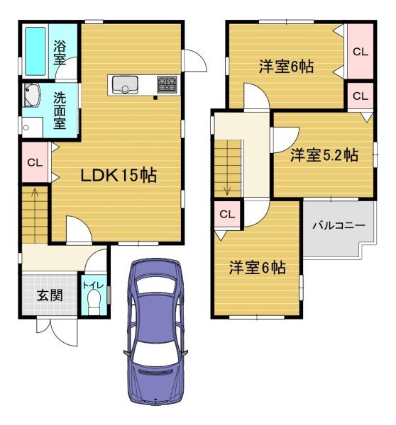 高槻市富田町６丁目の中古一戸建