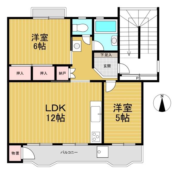 メゾン高槻２号棟　3階部分