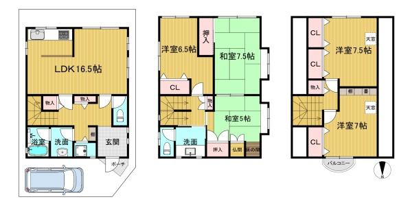 高槻市宮之川原５丁目の中古一戸建