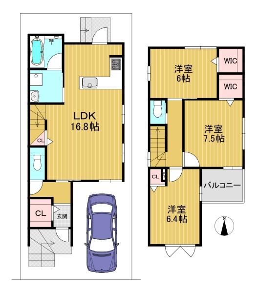 高槻市安岡寺町3丁目の新築一戸建