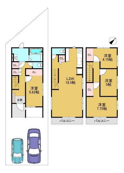 高槻市登町の新築一戸建