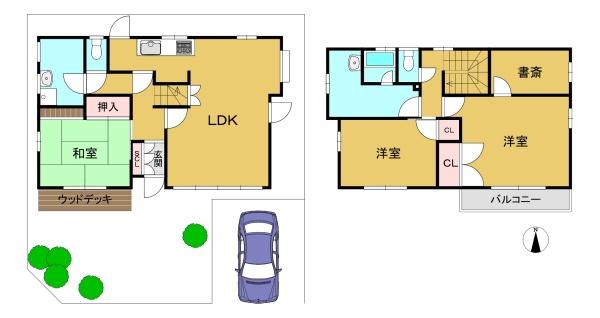 高槻市高見台の中古一戸建て