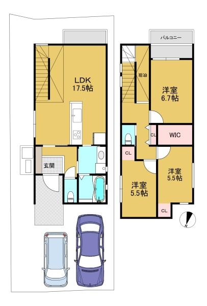 高槻市日吉台七番町の新築一戸建