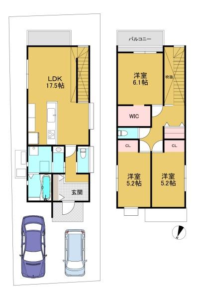 高槻市日吉台七番町の新築一戸建