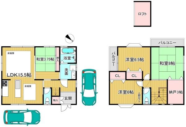 高槻市奈佐原元町の中古一戸建