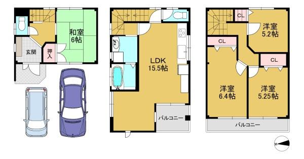大阪市住之江区安立３丁目の中古一戸建て