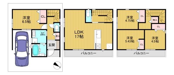 高槻市辻子２丁目の新築一戸建