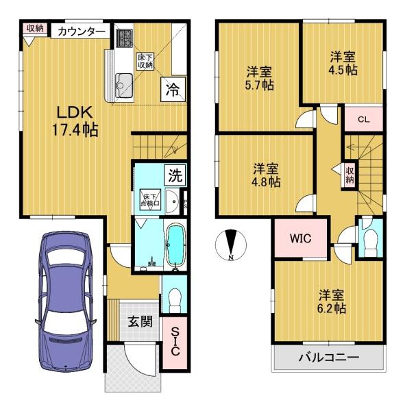 高槻市大塚町5丁目の新築一戸建
