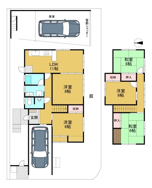 高槻市日吉台六番町の中古一戸建