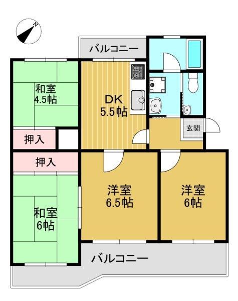 高槻塚原台ハイツ13号棟