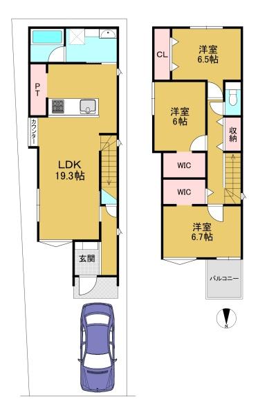 高槻市日吉台六番町の新築一戸建