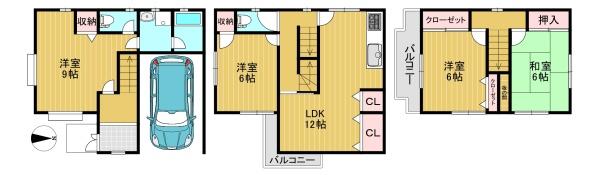 高槻市富田町５丁目の一戸建