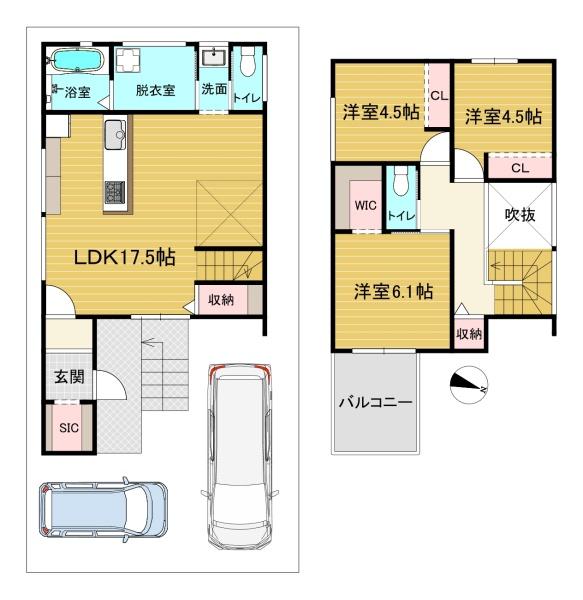 高槻市日吉台二番町の新築一戸建
