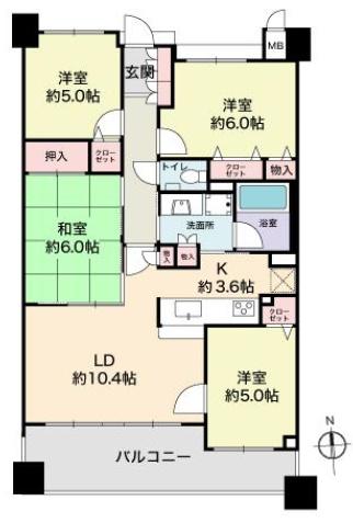 ディアステージ高槻真上町　4階部分