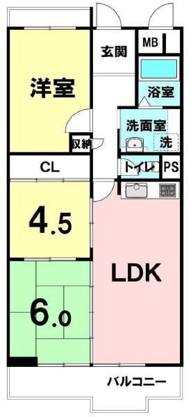 イトーピア高槻松が丘Ａ棟　3階部分