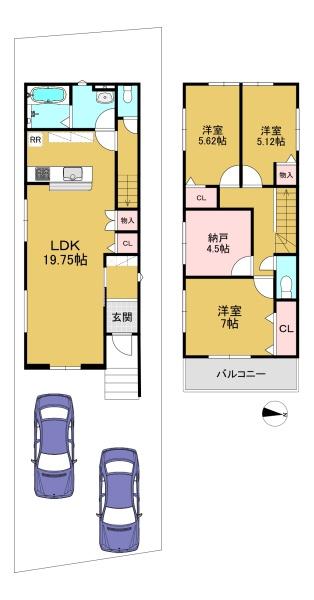 高槻市富田町６丁目の新築一戸建