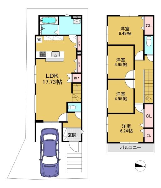 高槻市富田町６丁目の新築一戸建