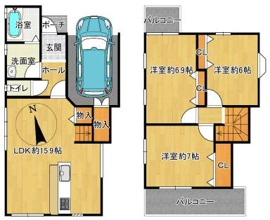 高槻市南庄所町の中古一戸建