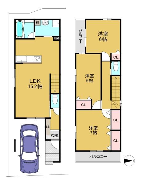 高槻市野田3丁目の新築一戸建