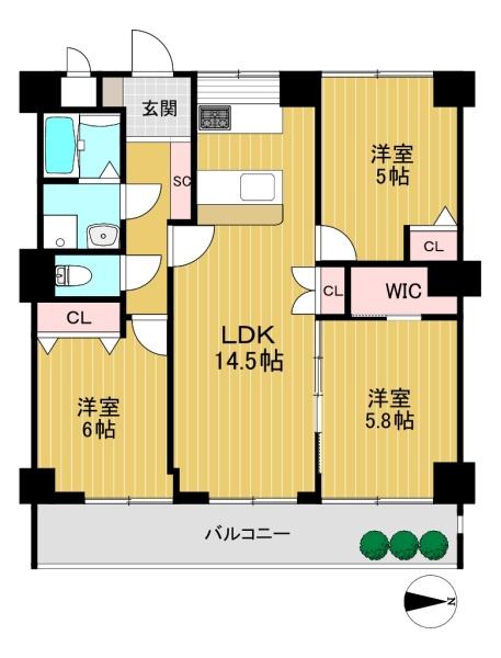 レオ高槻　4階部分