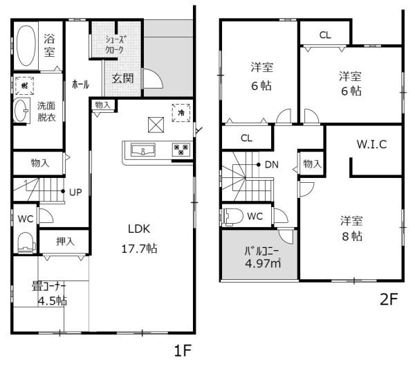 ダイマルタウン　可児市土田3　F号棟（No.46400）