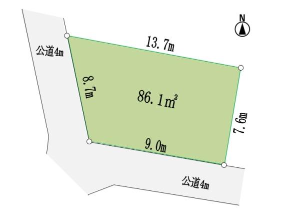下田町3丁目建築条件なし売地