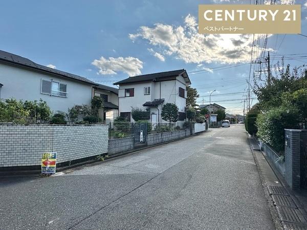 春日部市豊町1丁目の土地(前面道路含む現地写真)