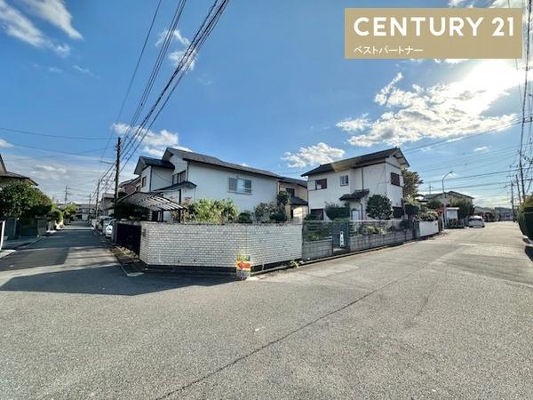 春日部市豊町1丁目の土地(前面道路含む現地写真)