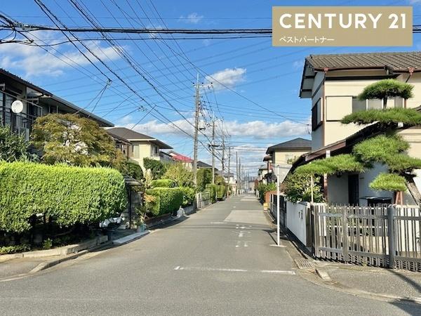 春日部市豊町1丁目の土地(前面道路含む現地写真)