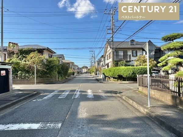 春日部市豊町1丁目の土地(前面道路含む現地写真)
