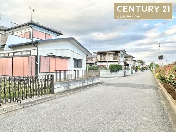 蓮田市椿山1丁目の土地(前面道路含む現地写真)