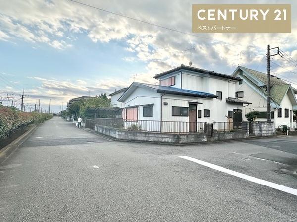 蓮田市椿山1丁目の土地(前面道路含む現地写真)