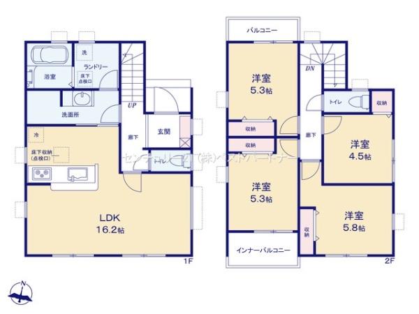 越谷市伊原２丁目の新築一戸建