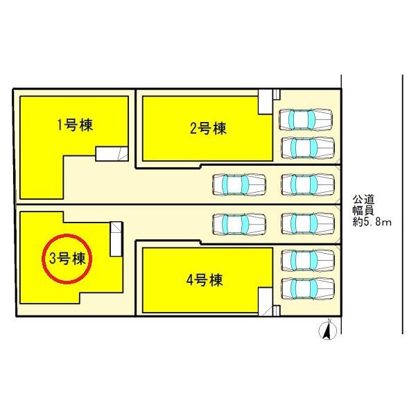 江南市宮後町1期　3号棟　全4棟