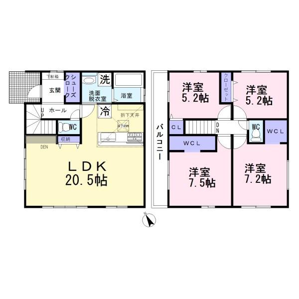 丹羽郡扶桑町8期　1号棟　全2棟