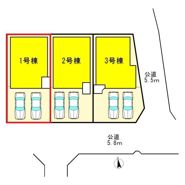 北名古屋市高田寺1期　1号棟　全3棟