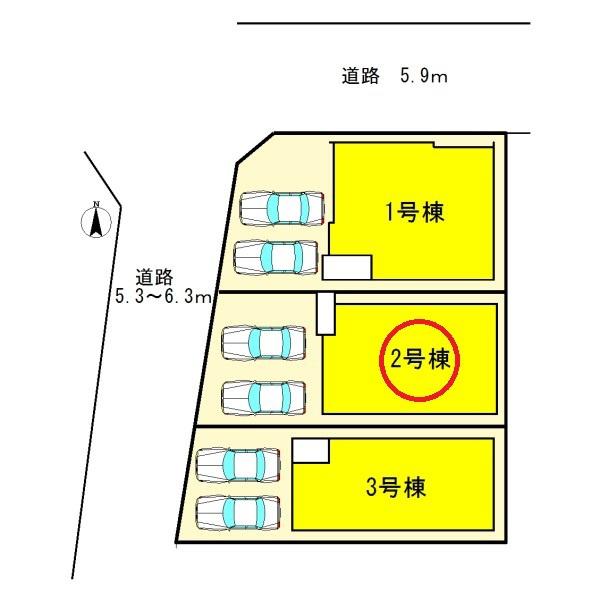 北名古屋市高田寺1期　2号棟　全3棟