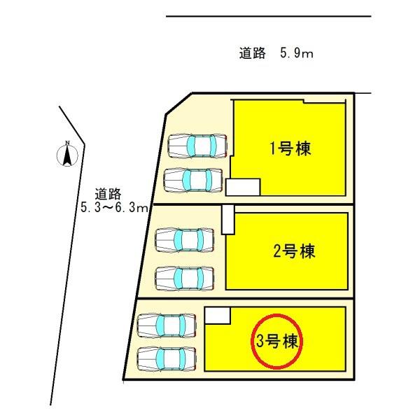 北名古屋市高田寺1期　3号棟　全3棟