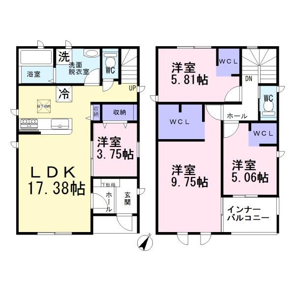 江南市村久野町南大門　1号棟　全4棟