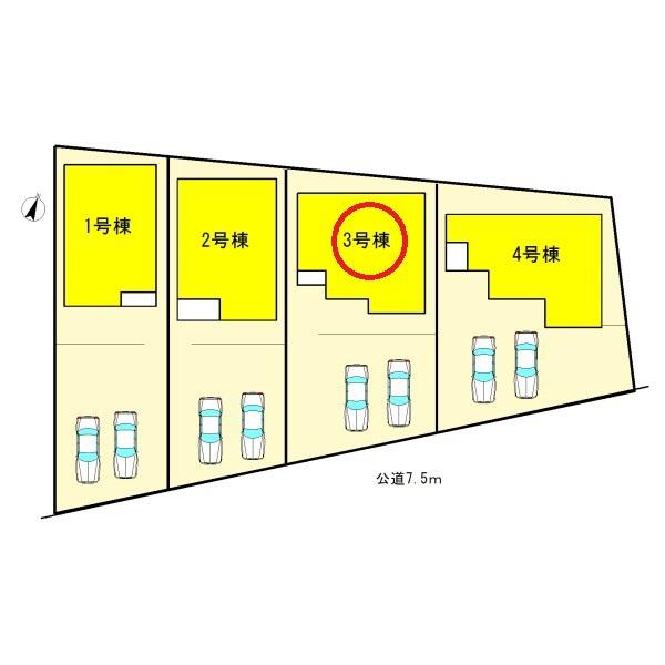 江南市村久野町南大門　3号棟　全4棟