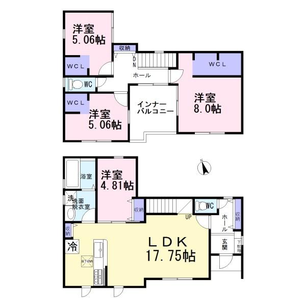 北名古屋市中之郷南　2号棟　全3棟