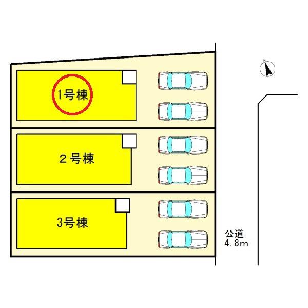 一宮市木曽川町2期　1号棟　全3棟